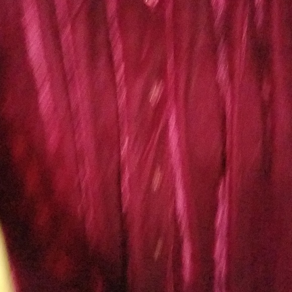 Westbound XL Burgandy Velvet Long Sleeve Button Up - Picture 3 of 3
